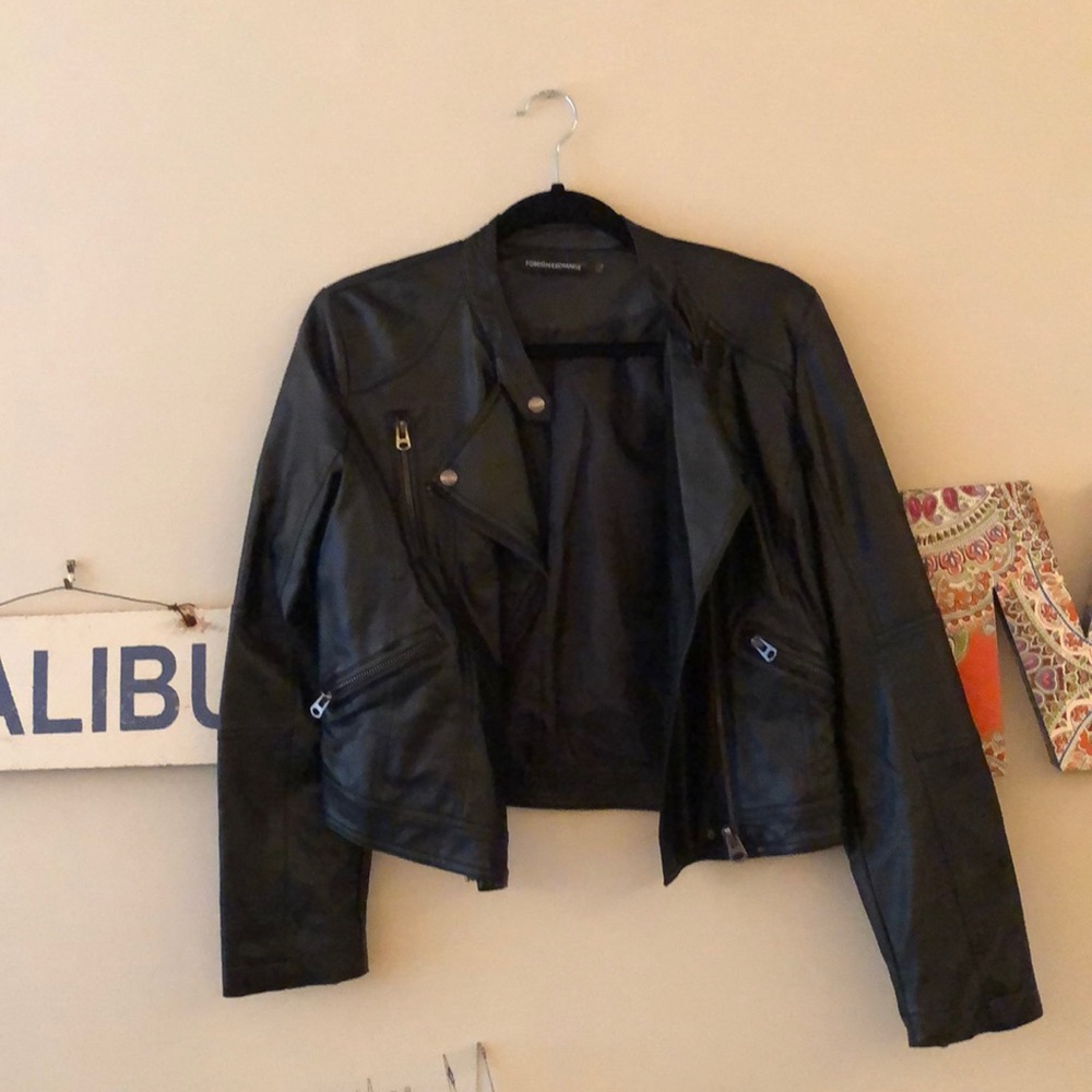 Faux Leather Jacket